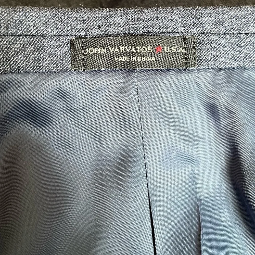 John Varvatos Star USA Bedford Blue Wool Blazer 42R